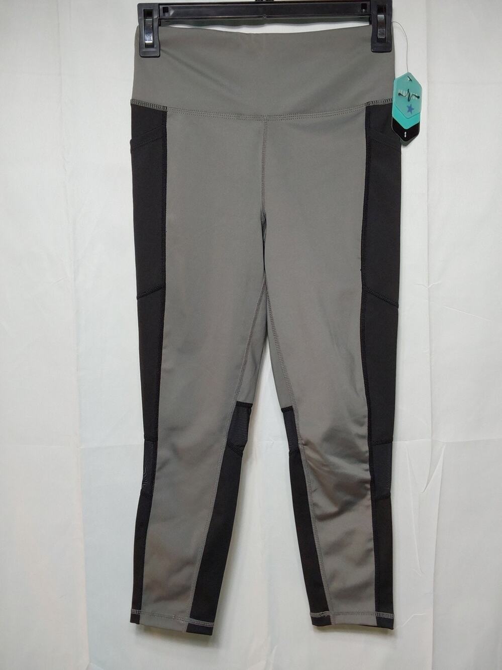 LuLaRoe Rise Small Gray Colorblock Capri Fitness Tight #J30